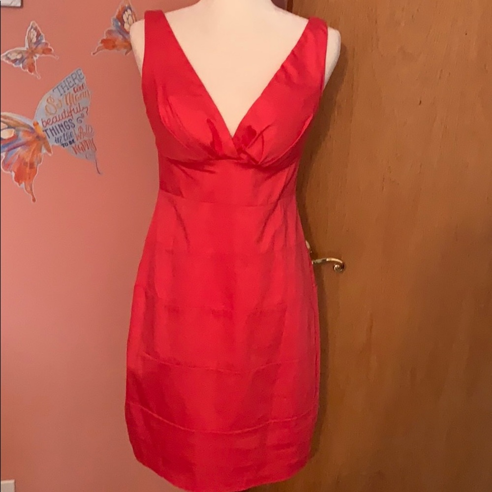 B.SMART coral fitted dress 🌻